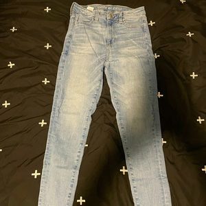 American eagle skinny jeans size 4 short